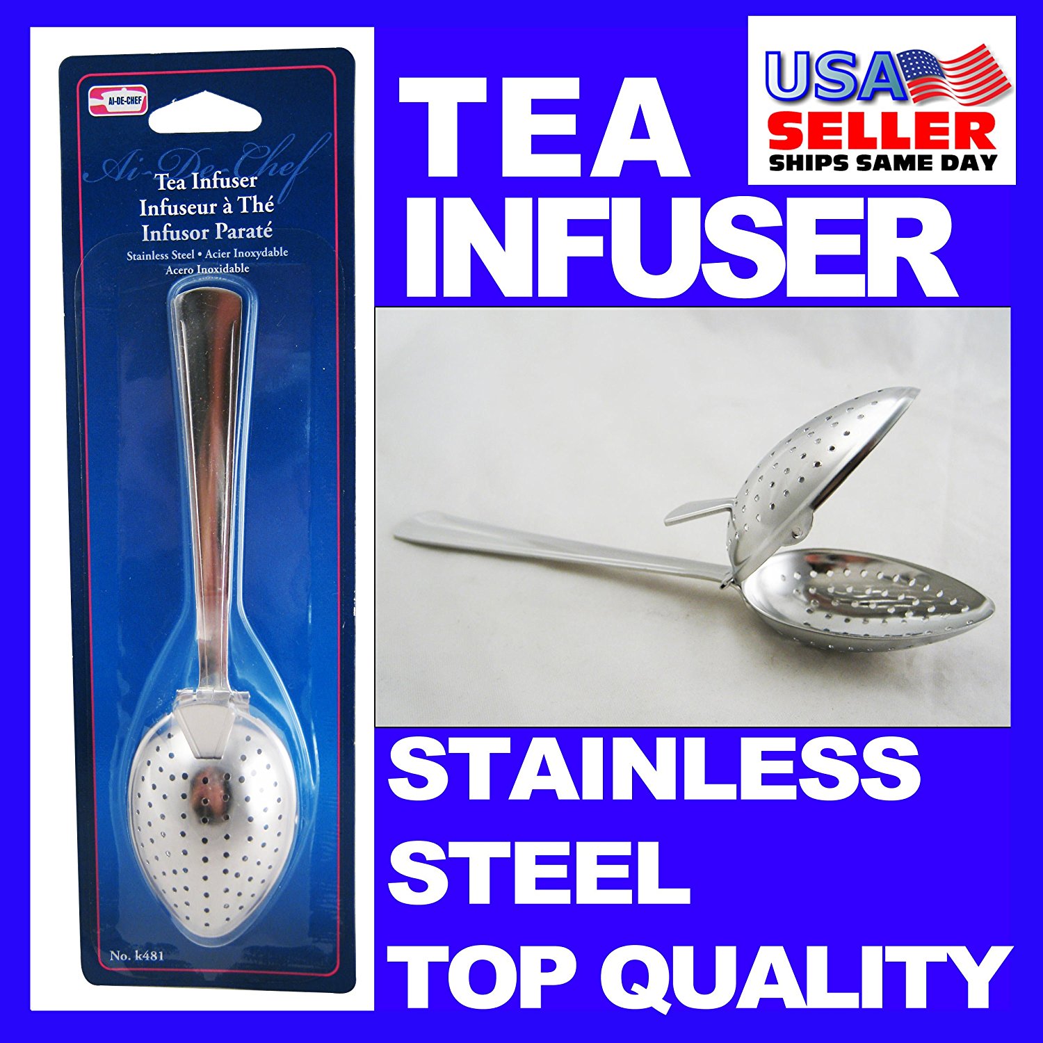 Stainless Steel Tea Infuser Strainer Spoon free image download