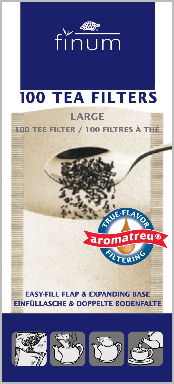 Finum 100 Tea Filters, Large, Brown free image download
