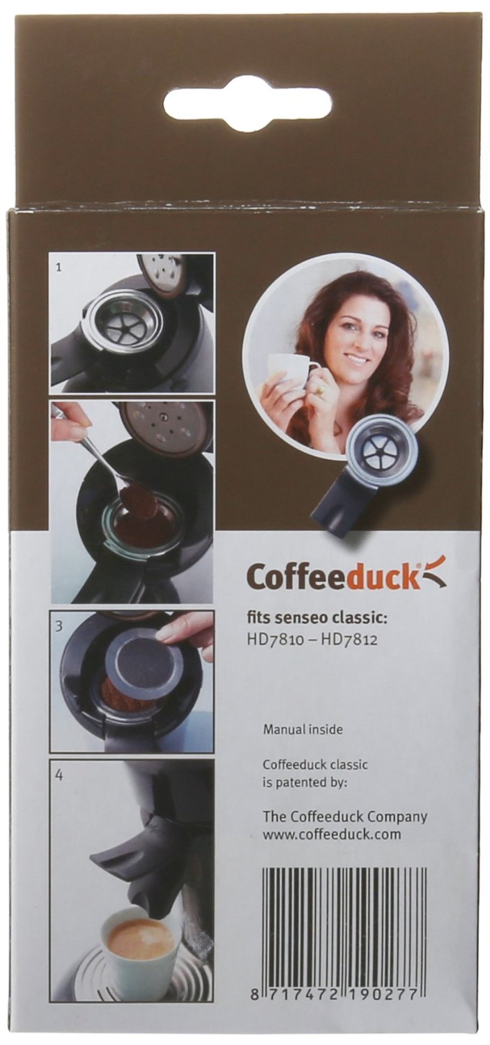 Coffeeduck Classic Permanent Refillable Coffee Filter for the Senseo models HD7810HD7812 N2