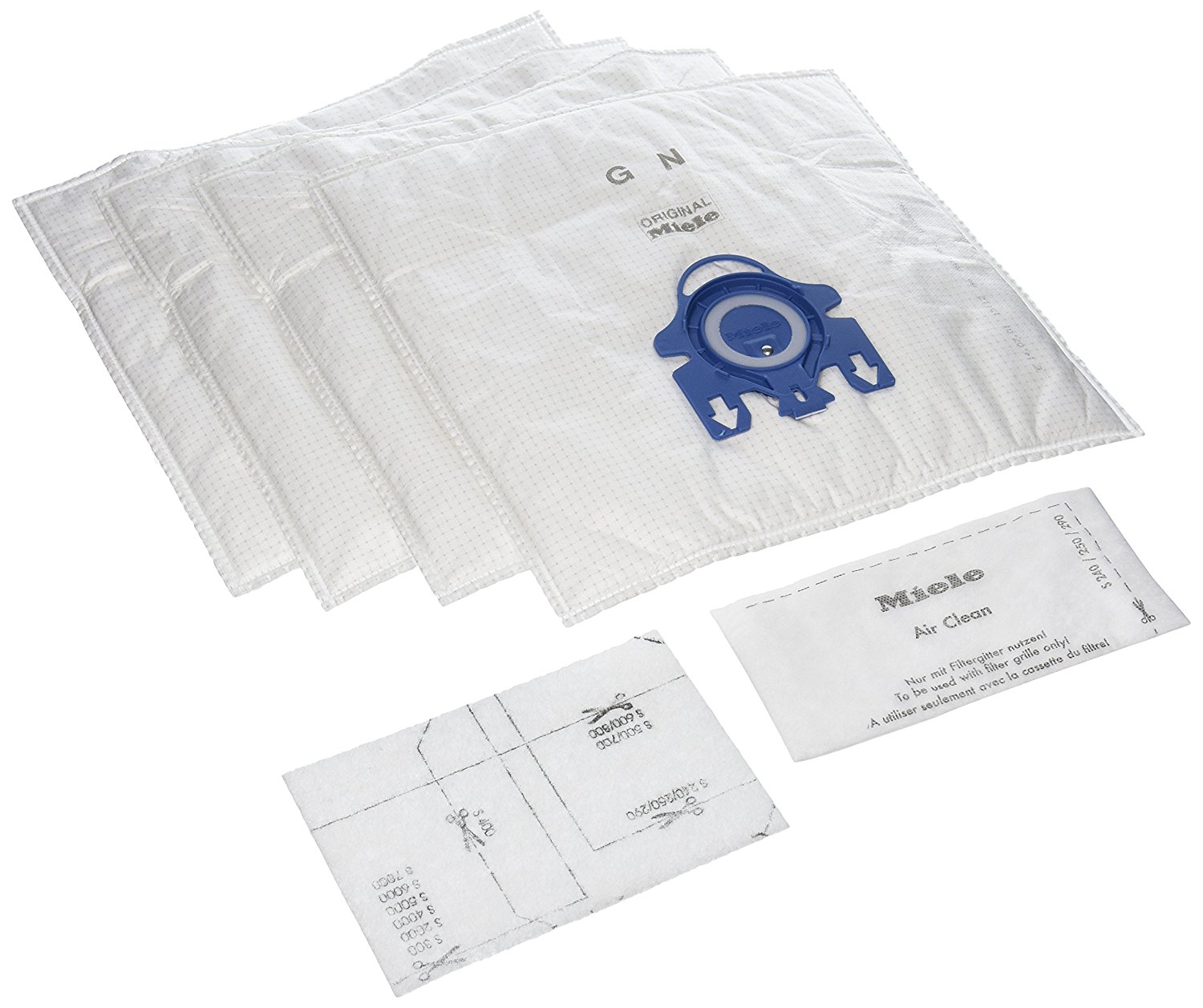 Miele GN Replacement Dustbags (4 AirClean FilterBags, 1 motor