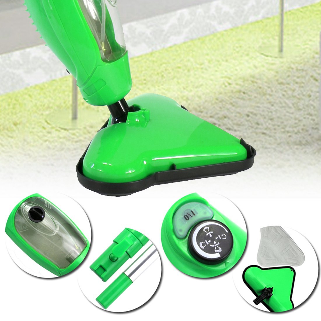 MissyeeDirect Steam Mop X5 Steam Cleaners for Floor Carpet Window