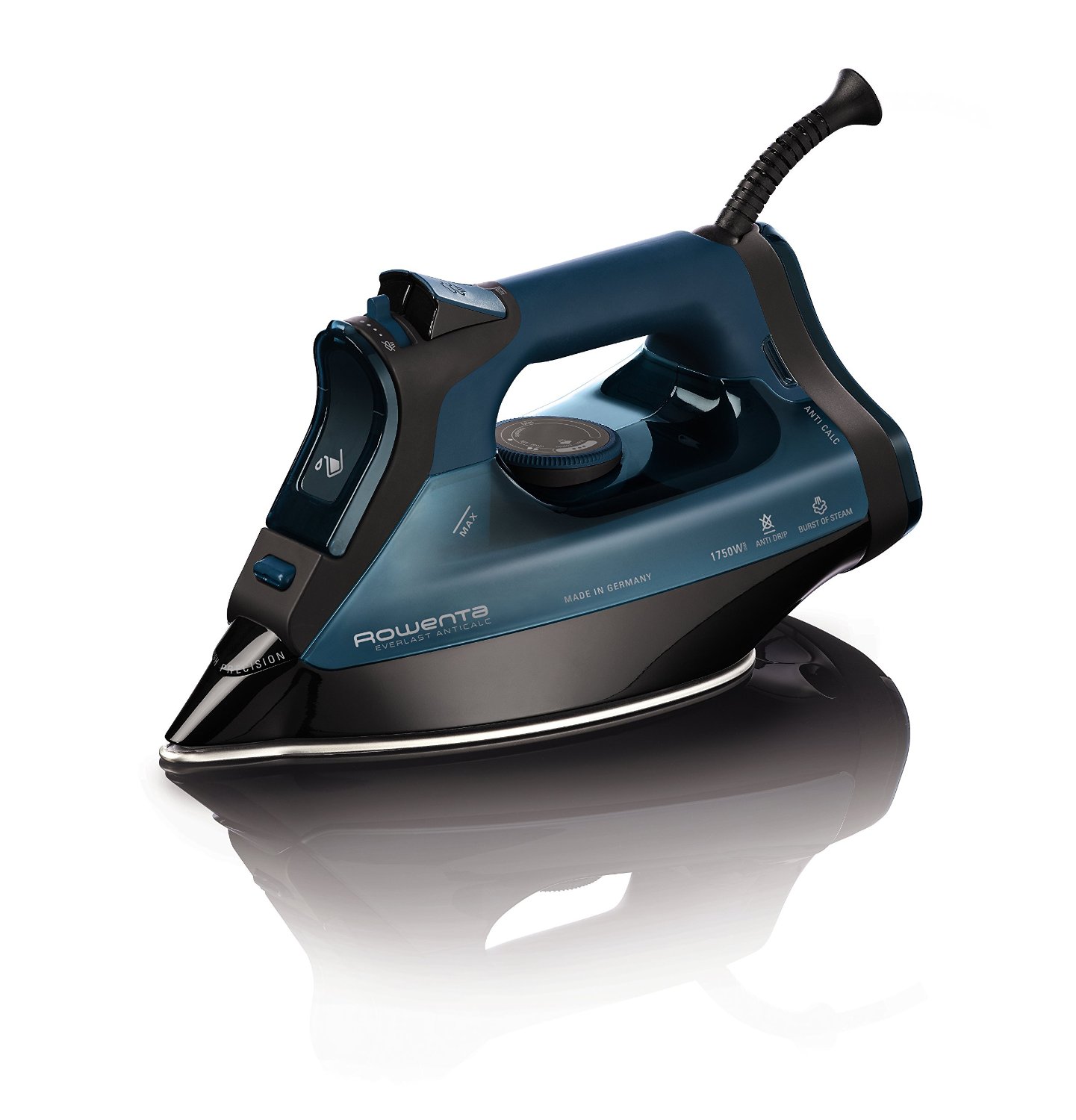 Rowenta DW7180 Everlast 1750Watt AntiCalc Steam Iron Stainless Steel