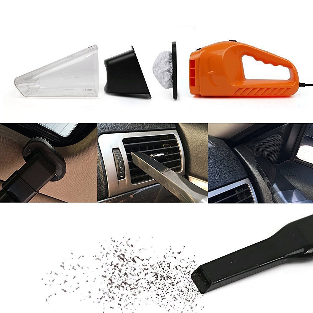 Portable Car Vacuum Cleaner 4.5m Cable 12V 120W Wet Dry DualUse,Car