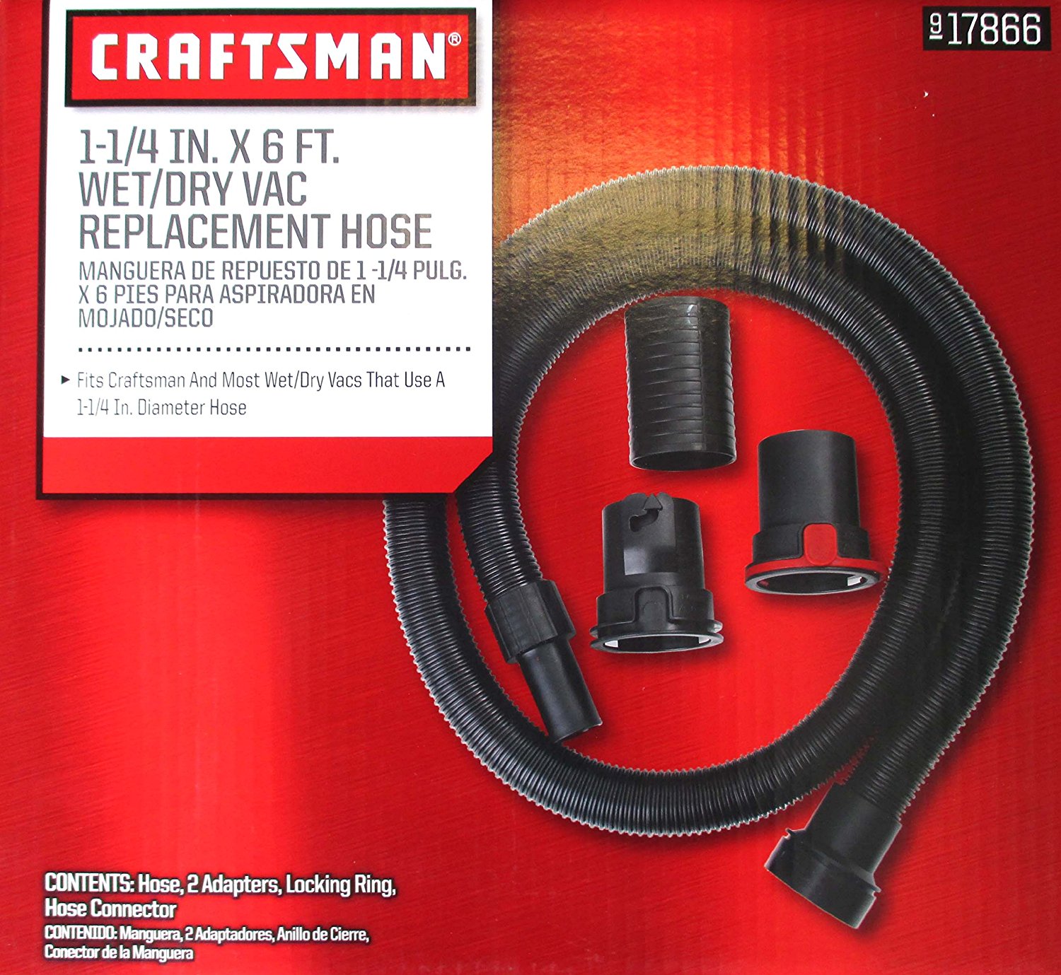 Craftsman 1 1/4inch x 6foot Wet/Dry Vac Replacement Hose free image