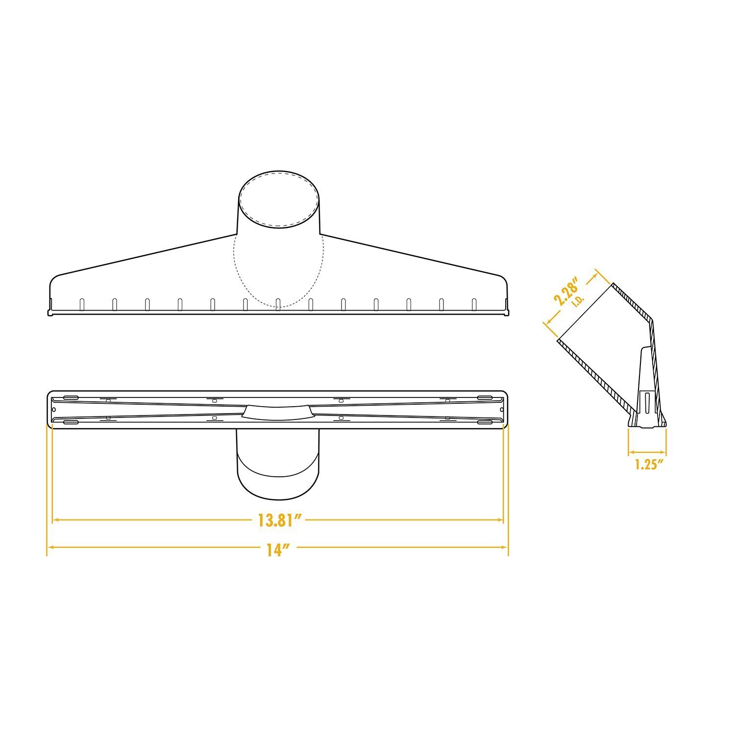 Wet Dry Vacuum Accessories WS25010A 21/2Inch Wet Nozzle Shop