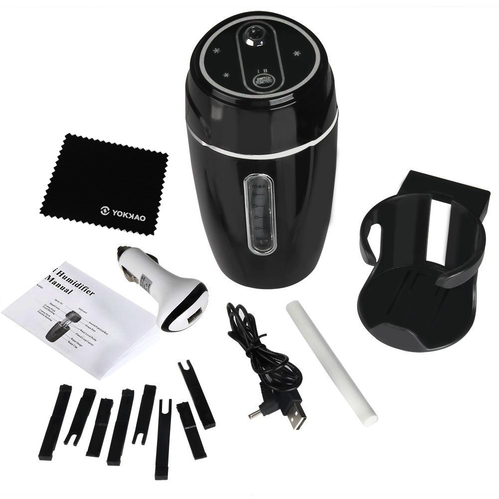 Car USB Humidifier, Yokkao Air Purifier Aroma Diffuser Mini Portable