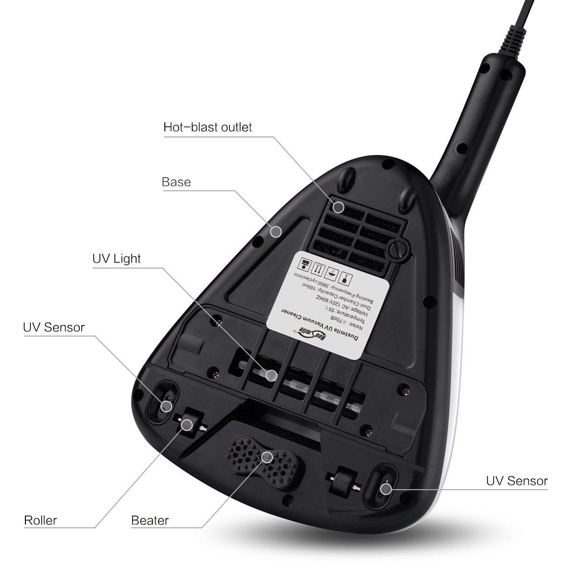 Housmile AntiDust Mites UV Vacuum Cleaner with Advanced HEPA