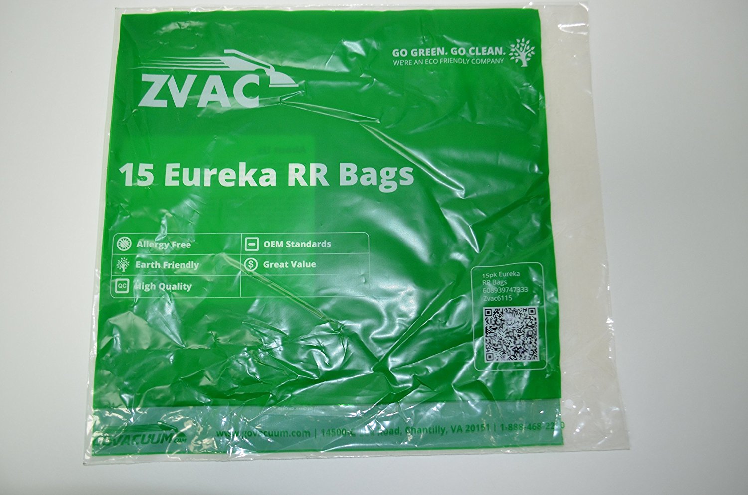 Eureka Type RR Vacuum Bags (15 Pack); Similar To Part 67529; Fits All