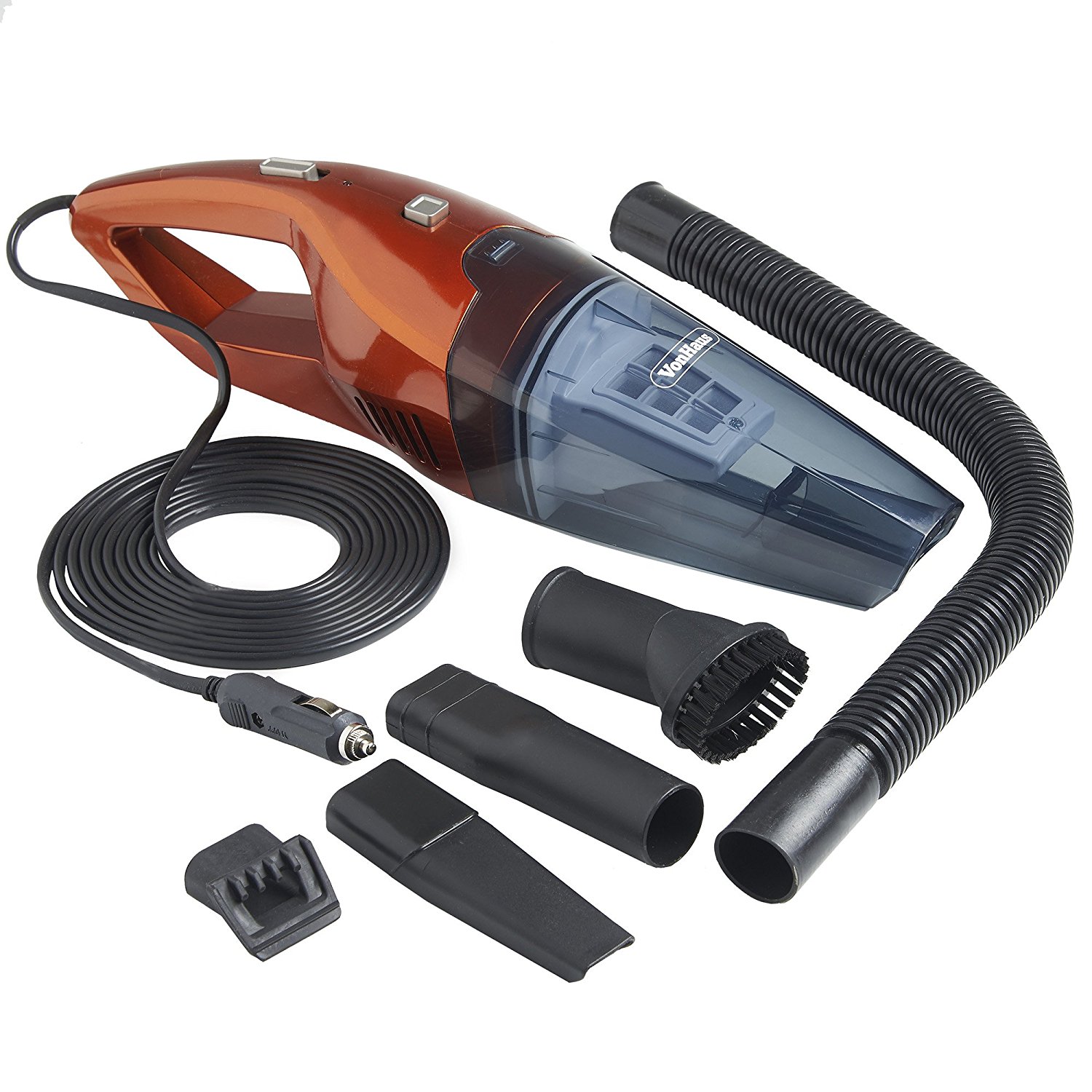 VonHaus 12V In Car Vacuum Cleaner powered by Vehicle DC Adapter Wet