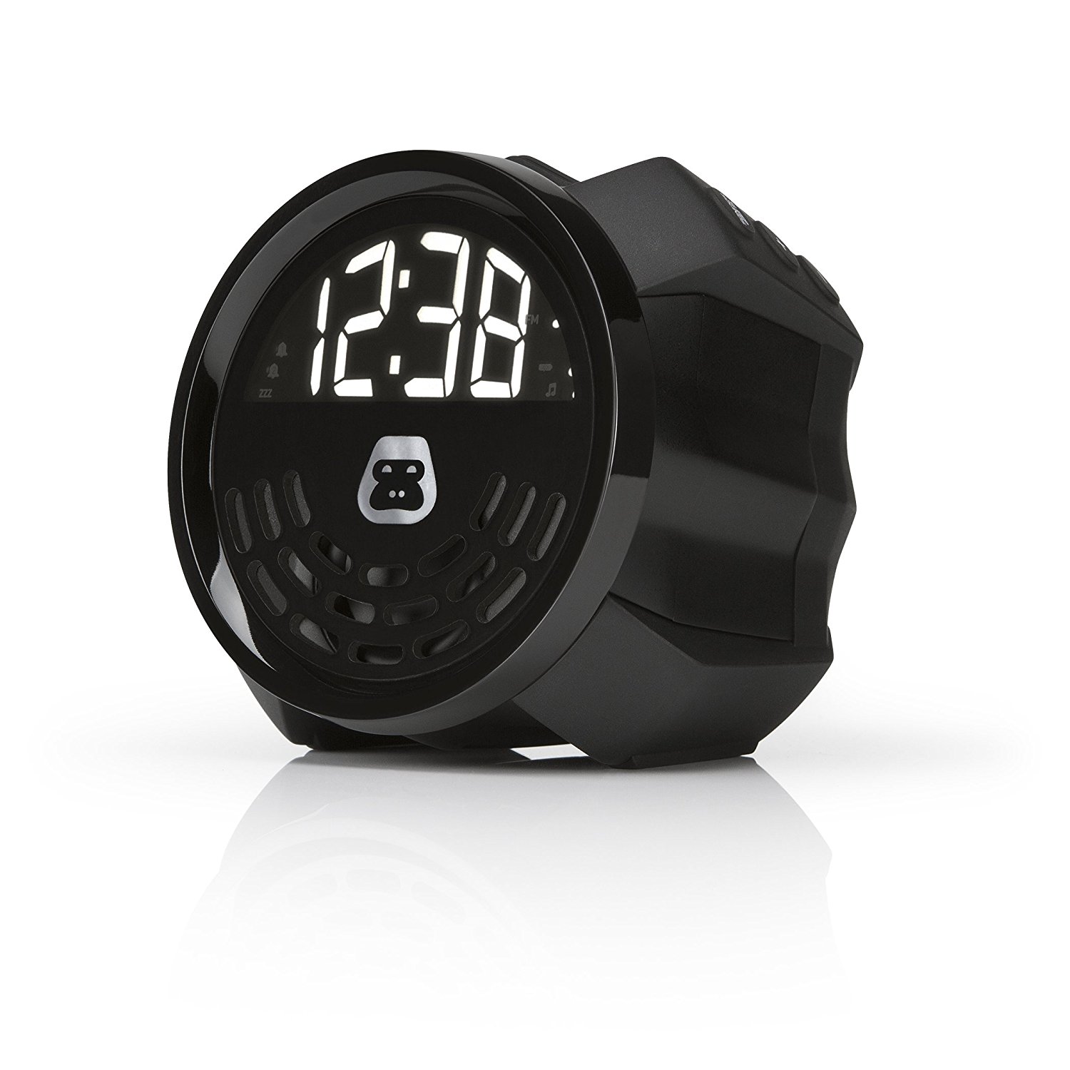 GProject GBUZZ Portable Alarm Clock FM Radio Speaker and USB Charging & Aux Line In N3 free