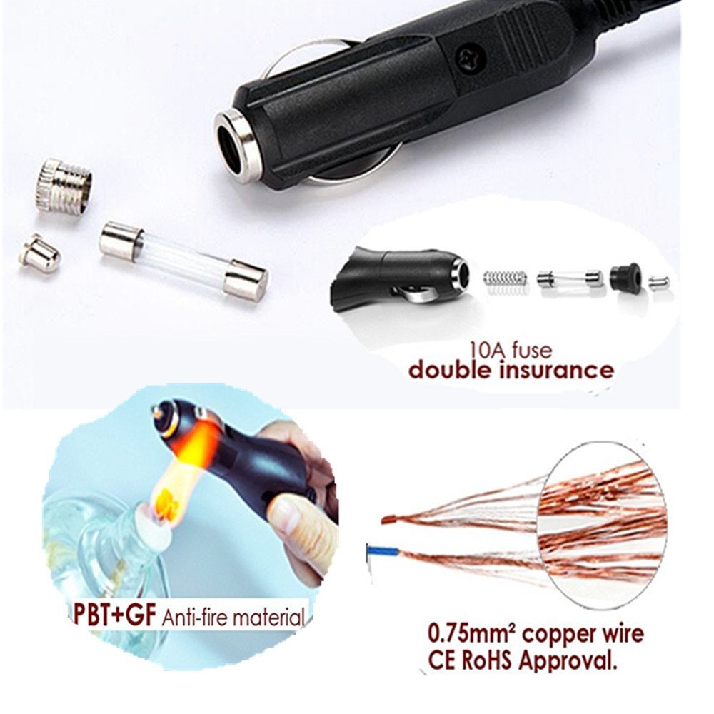 Portable Car Vacuum Cleaner 4.5m Cable 12V 120W Wet Dry DualUse,Car