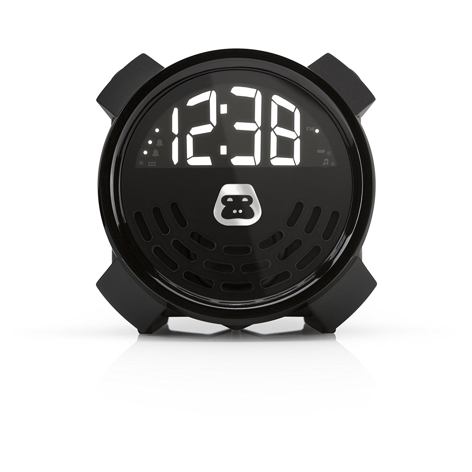 GProject GBUZZ Portable Alarm Clock FM Radio Speaker and USB Charging & Aux Line In N6 free