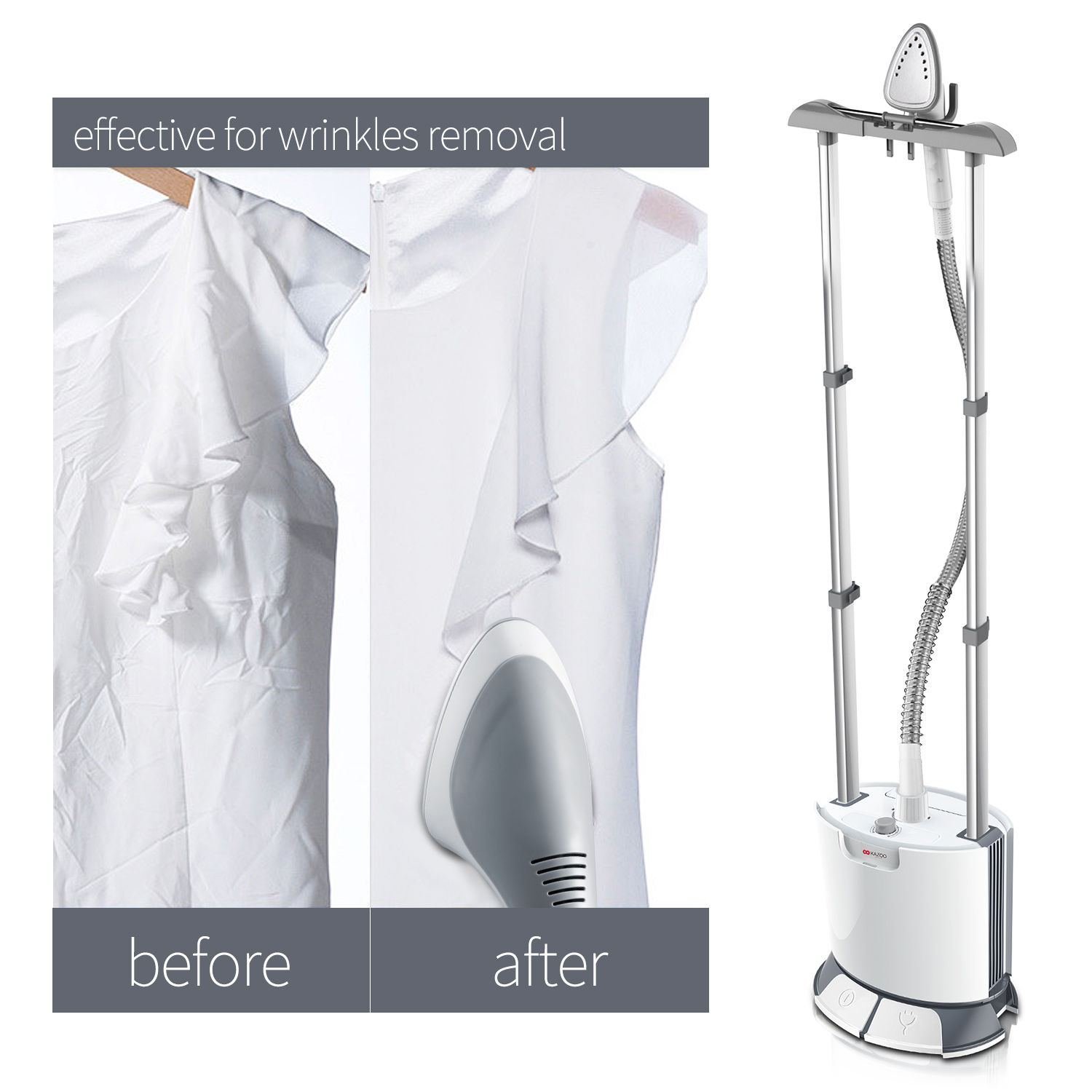 Professional Dual Bar Garment Clothes Fabric Steamer Iron Steam Wrinkle