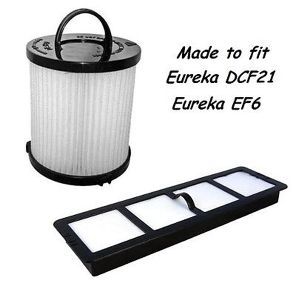 Vacuum Parts Filter Bundle DCF21 & EF6 HEPA Exhaust Filter for EUREKA