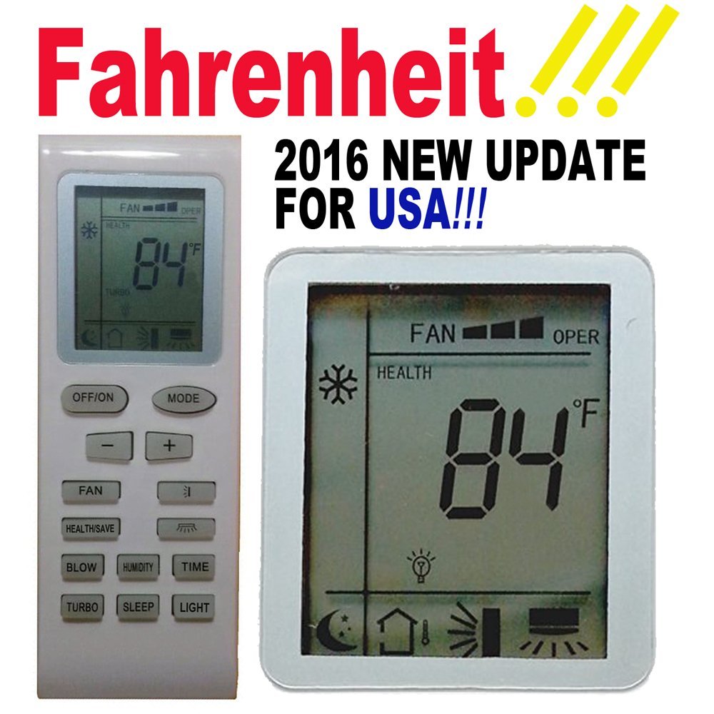 Generic Replacement Air Conditioner Remote Control for Gree Lennox York