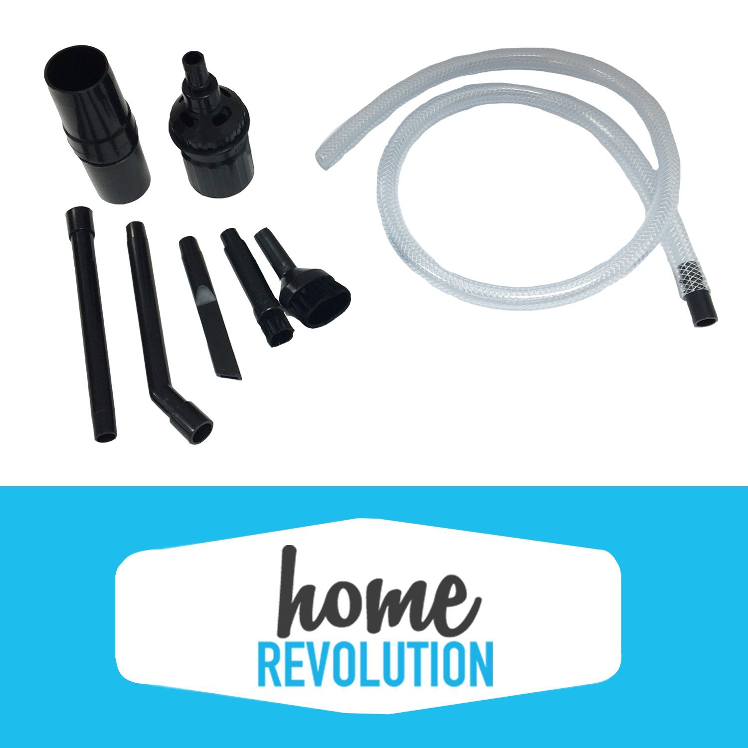Universal Mini Micro Tool Attachment 8 Piece Set Home Revolution Brand; Made to Fit MOST Vacuum