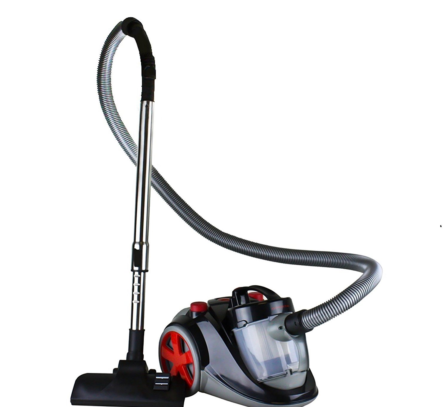 Ovente ST2000 Featherlite Cyclonic Bagless Canister Vacuum with Hepa