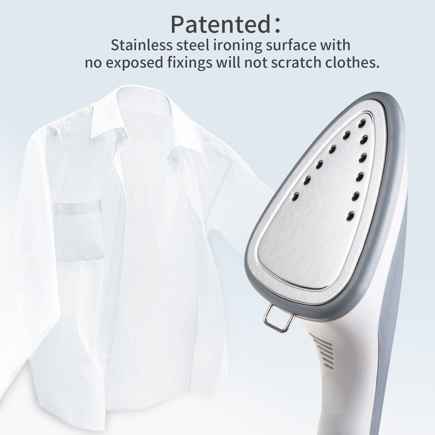 Professional Dual Bar Garment Clothes Fabric Steamer Iron Steam Wrinkle