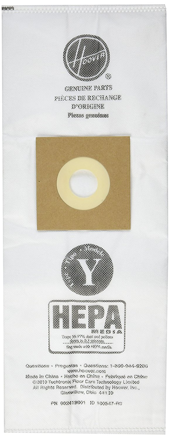 Hoover Paper Bag, Type Y Hepa free image download