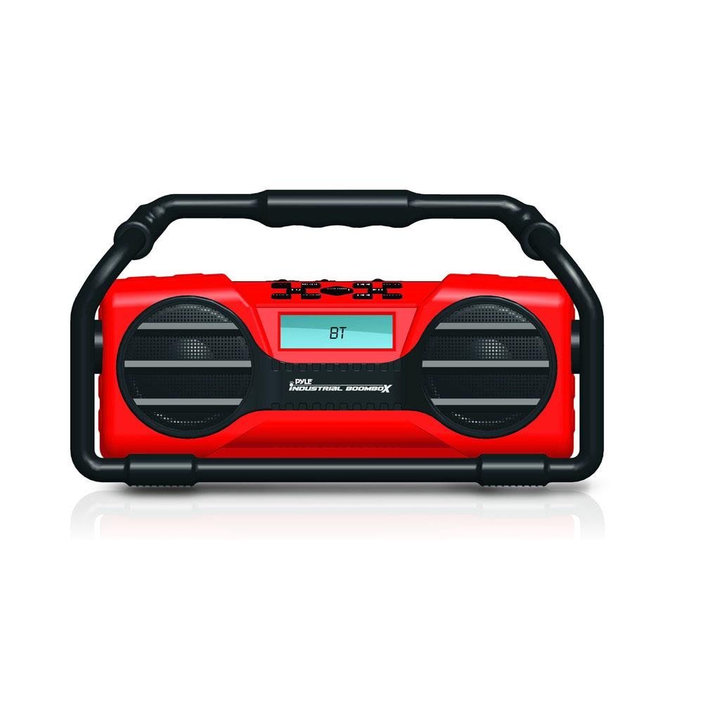 Pyle Industrial BoomBoX Bluetooth Stereo Speaker, Rugged Water