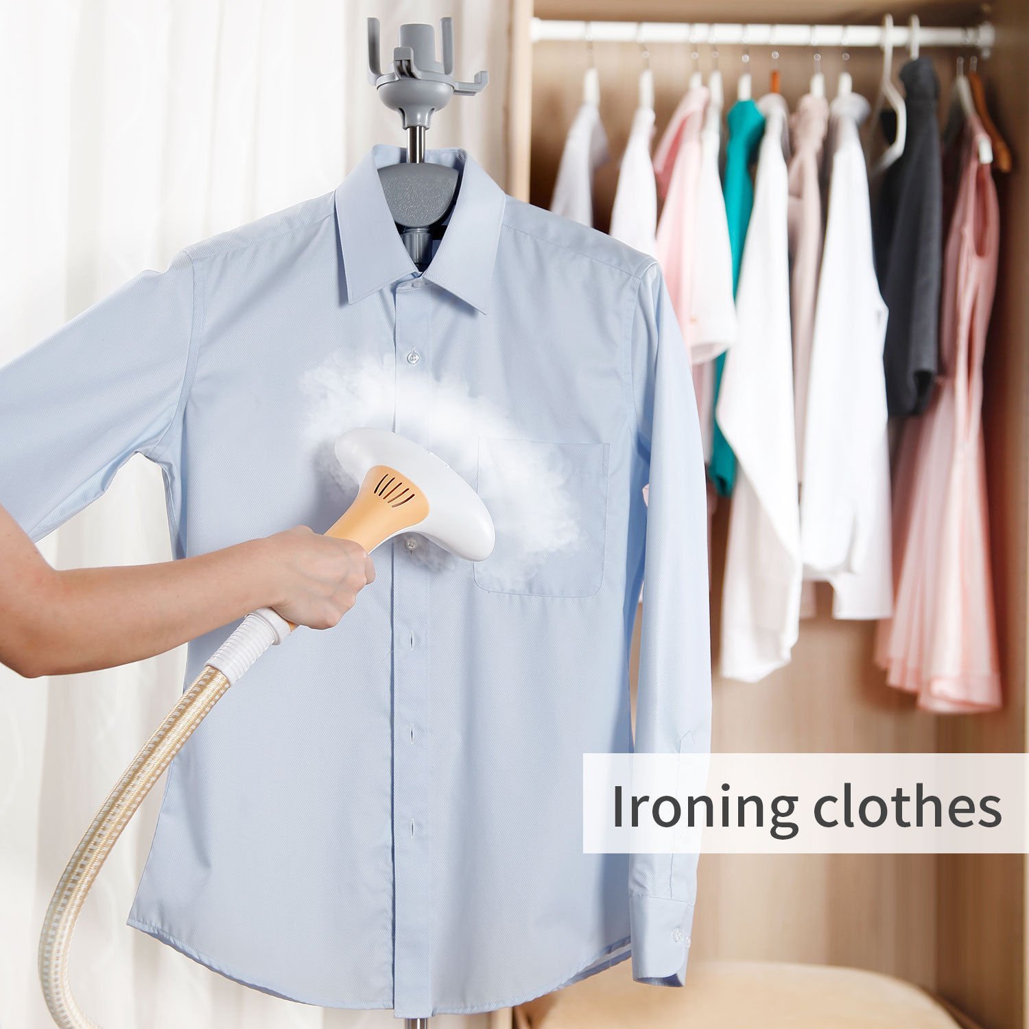 Gracelove Professional Garment Clothes Fabric Steamer Portable Iron