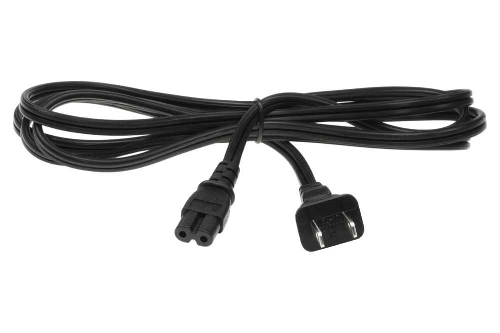 10ft 18 AWG 2Slot NonPolarized Power Cord (IEC320 C7 to NEMA 115P