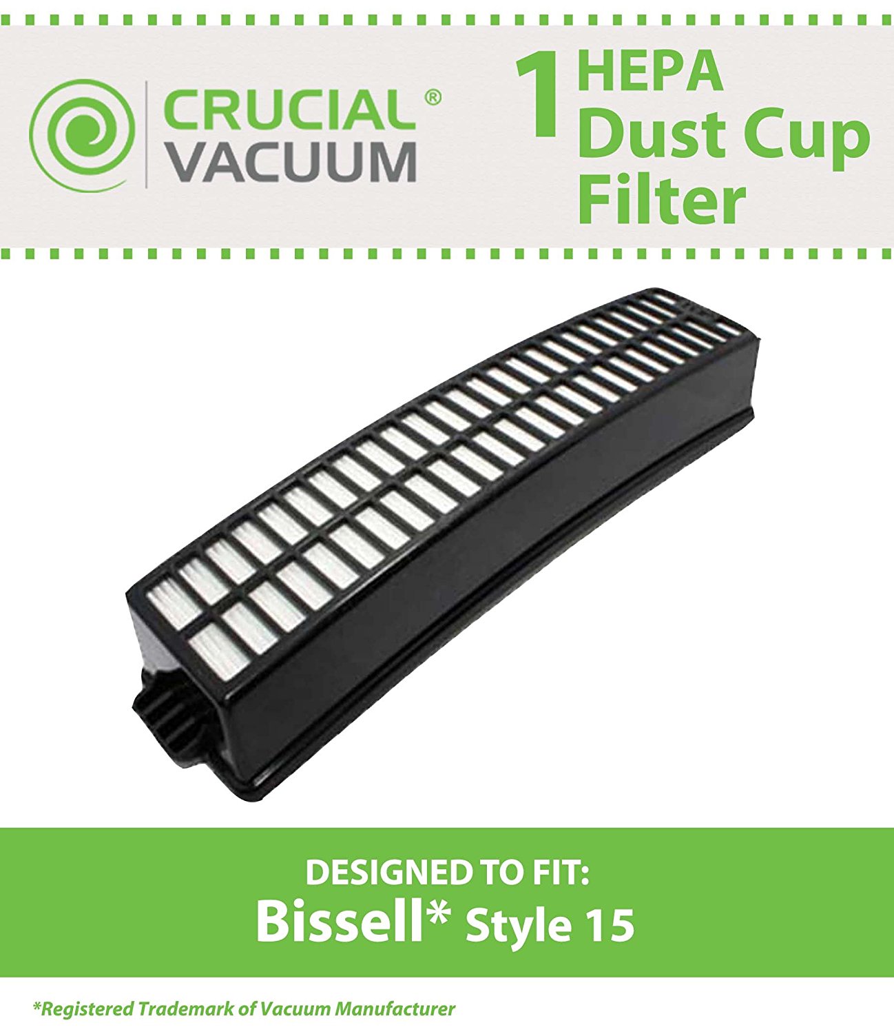 Bissell Style 15 Replacement HEPA Filter, Compare to Bissell Part