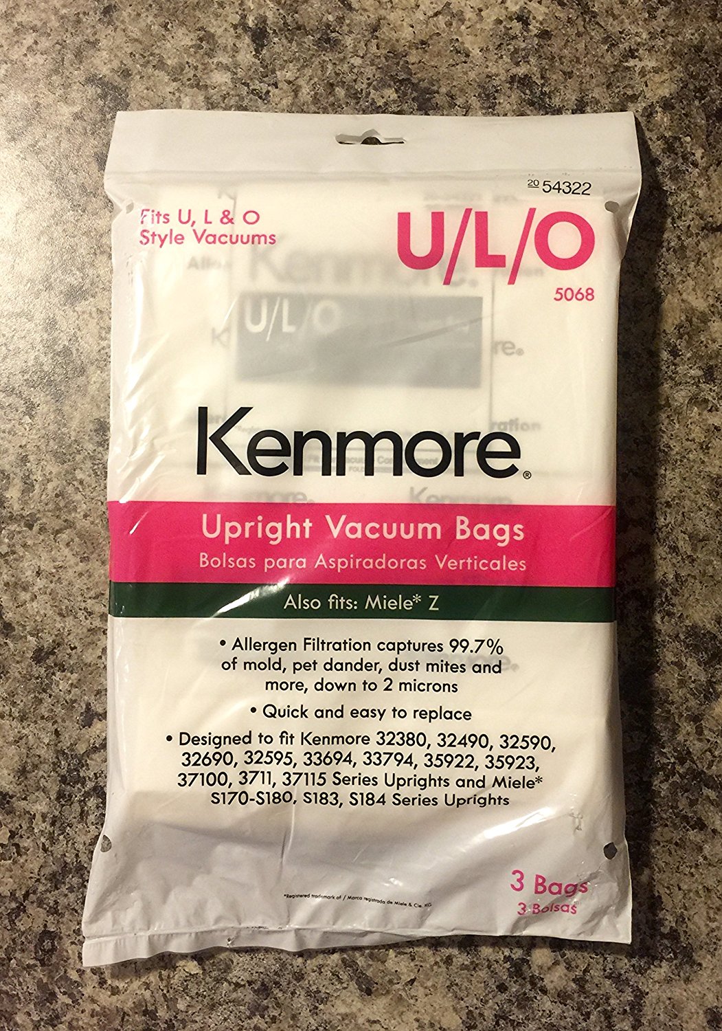 Kenmore Upright Vacuum Bags U/L/O 5068 N2 free image download