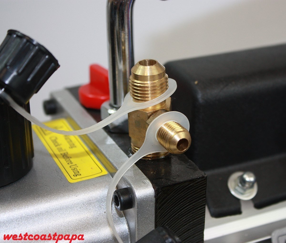 R410A R134A R22 4.8 CFM Vacuum Pump HVAC A/C Refrigerant W/4VALVE