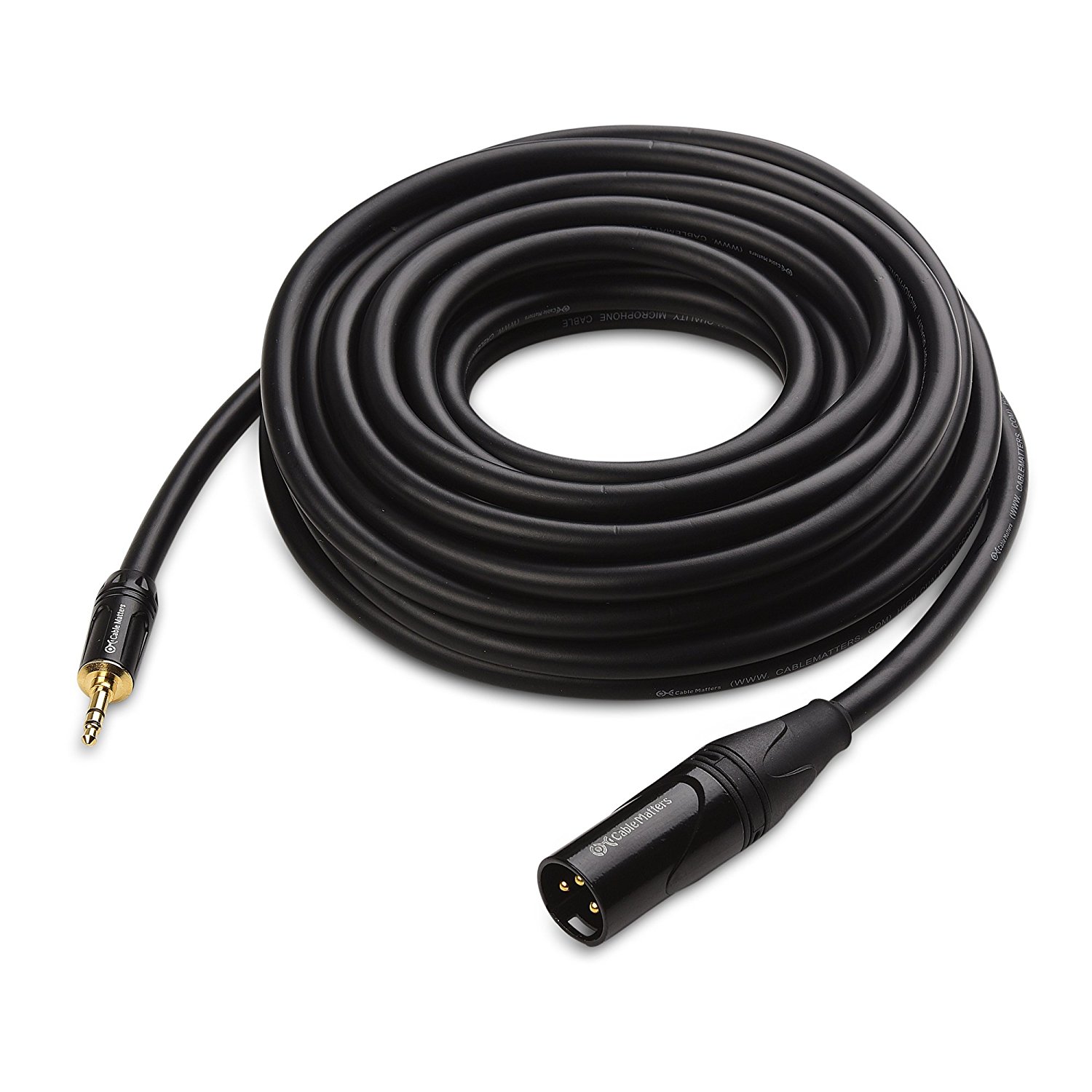 Cable Matters XLR to TRS 3.5mm (1/8 Inch) Cable 25 Feet N7 free image
