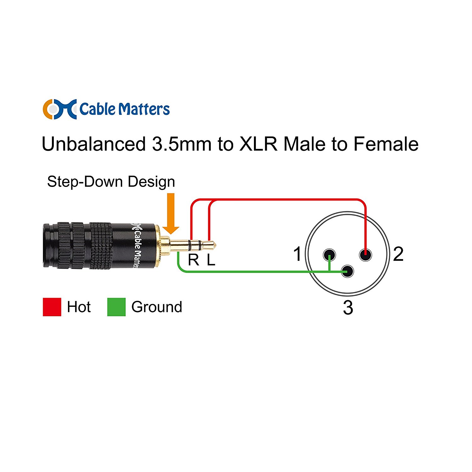 Cable Matters XLR to TRS 3.5mm (1/8 Inch) Cable 25 Feet N10 free image