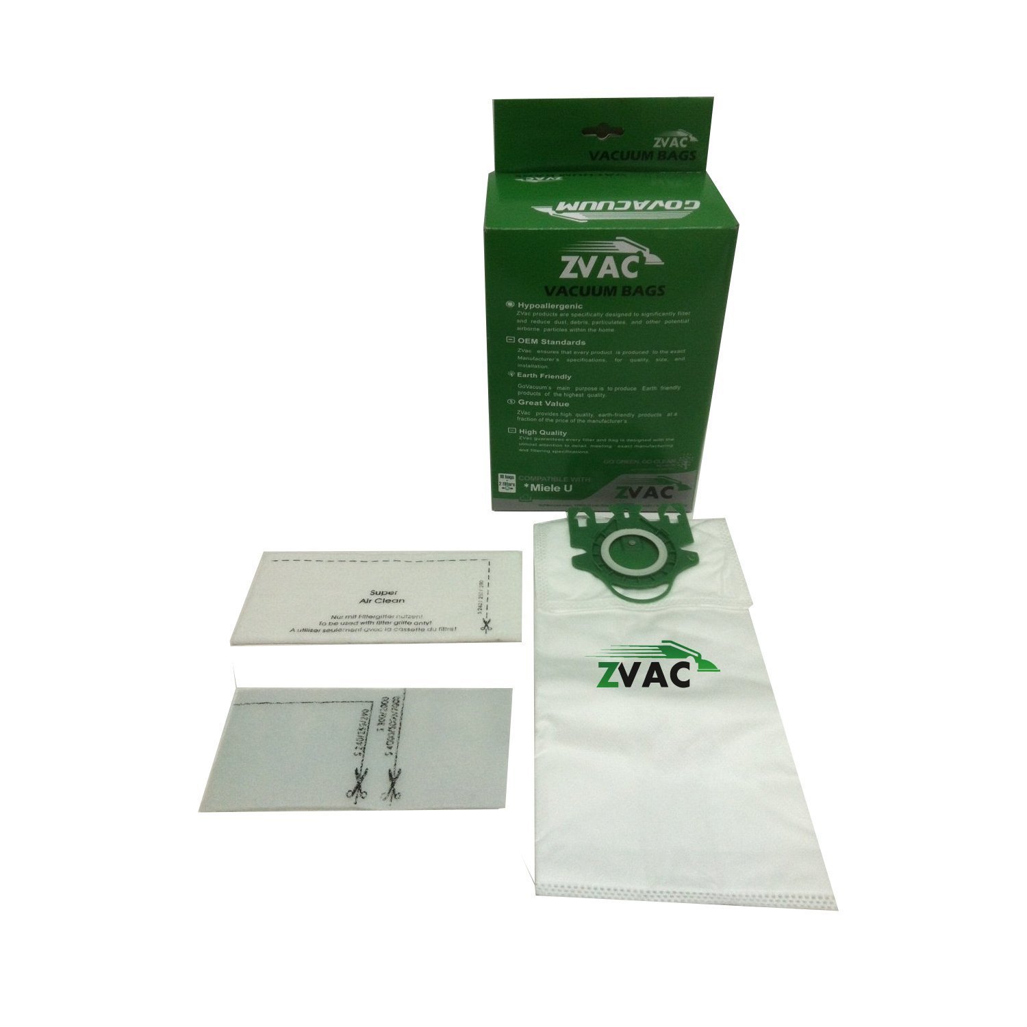 Miele ZVac Style U Vacuum Bags (10 bags + 2 filters) free image download