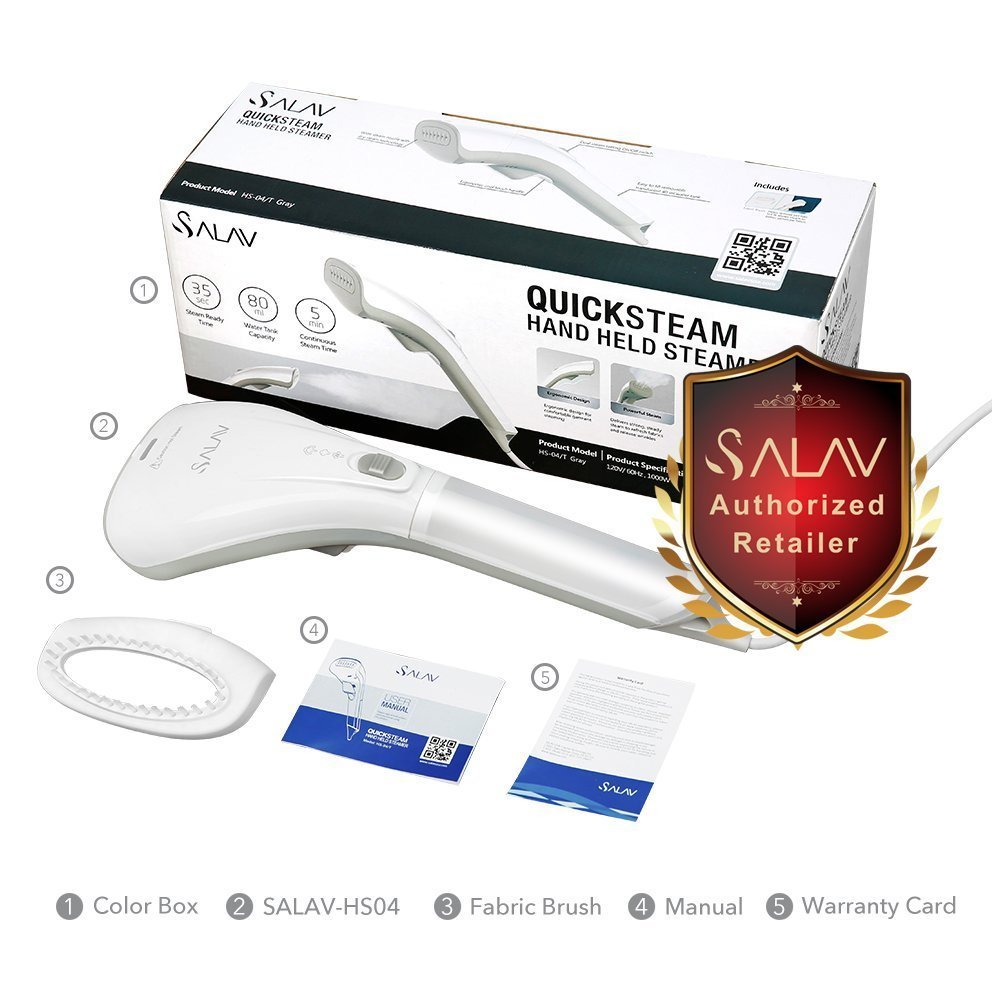 SALAV StrongFastContinuous Dry Steam Ready in 35s Portable Handheld