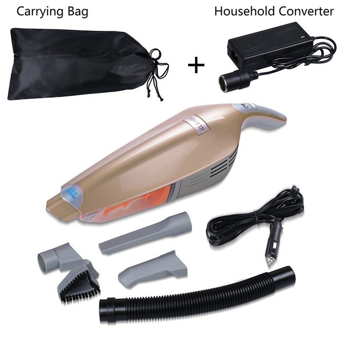 Car Vacuum Cleaner 12V 130W Wet&Dry Handheld Portable Car&HouseHold