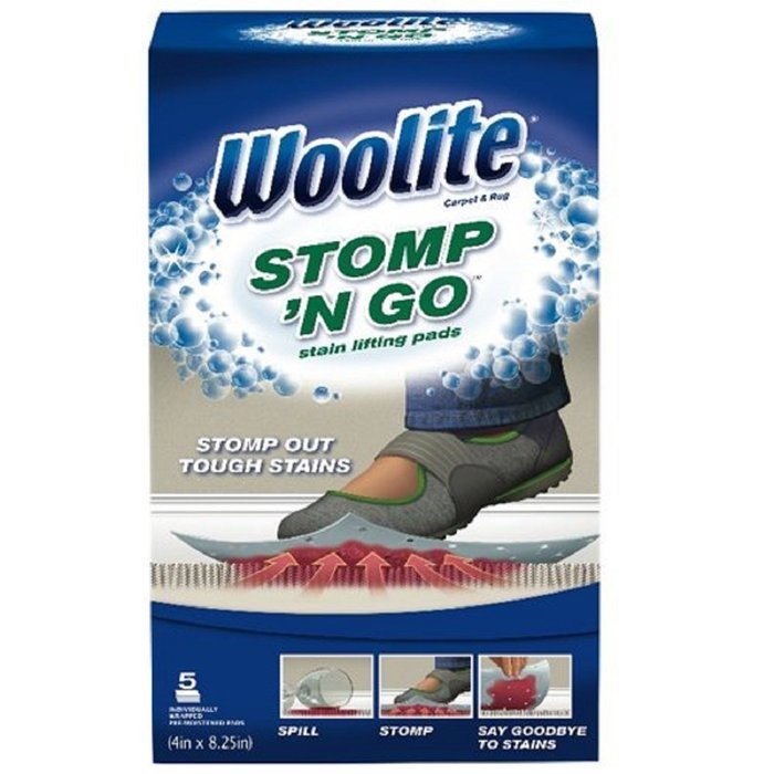 Woolite Carpet and Rug Stomp N' Go Stain Lifting Pads 5 Pack N7 free
