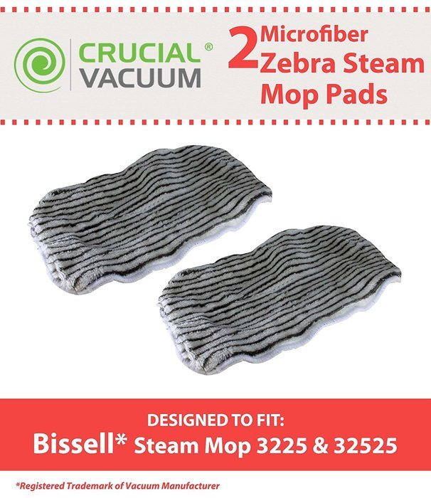 Crucial Vacuum 2 Bissell Steam Mop Zebra Print Deluxe Microfiber Mop