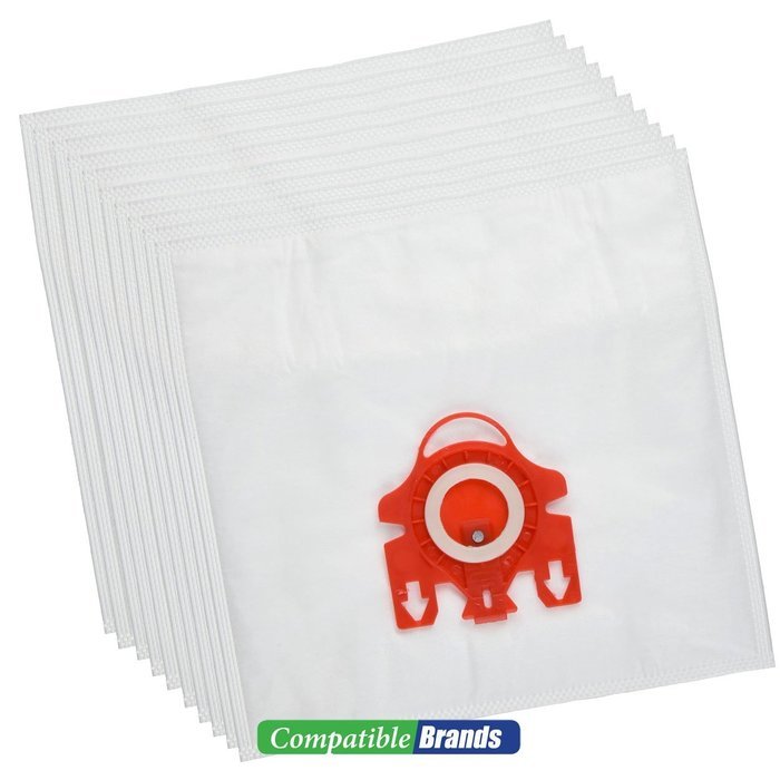 Miele FJM Compatible Canister Vacuum Bags 10 Pack Plus 4 Free Filters