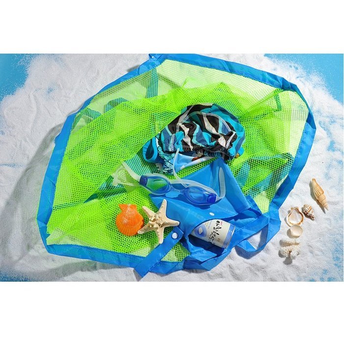 Sand Away Beach Mesh Bag Tote, Tune Up Swim Toys Boating Etc. Stay Away