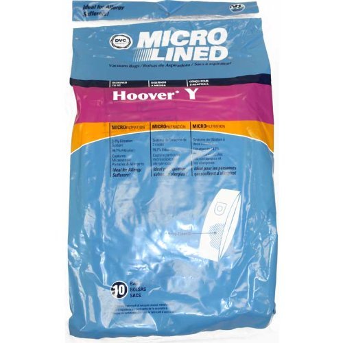 Hoover Type Y WindTunnel Upright Vacuum Bags, Made in USA. 3 Bags (9