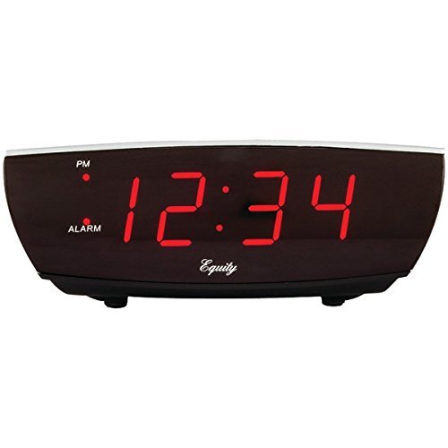 New EQUITY BY LA CROSSE 75900 Digital LED Alarm Clock with USB Charging