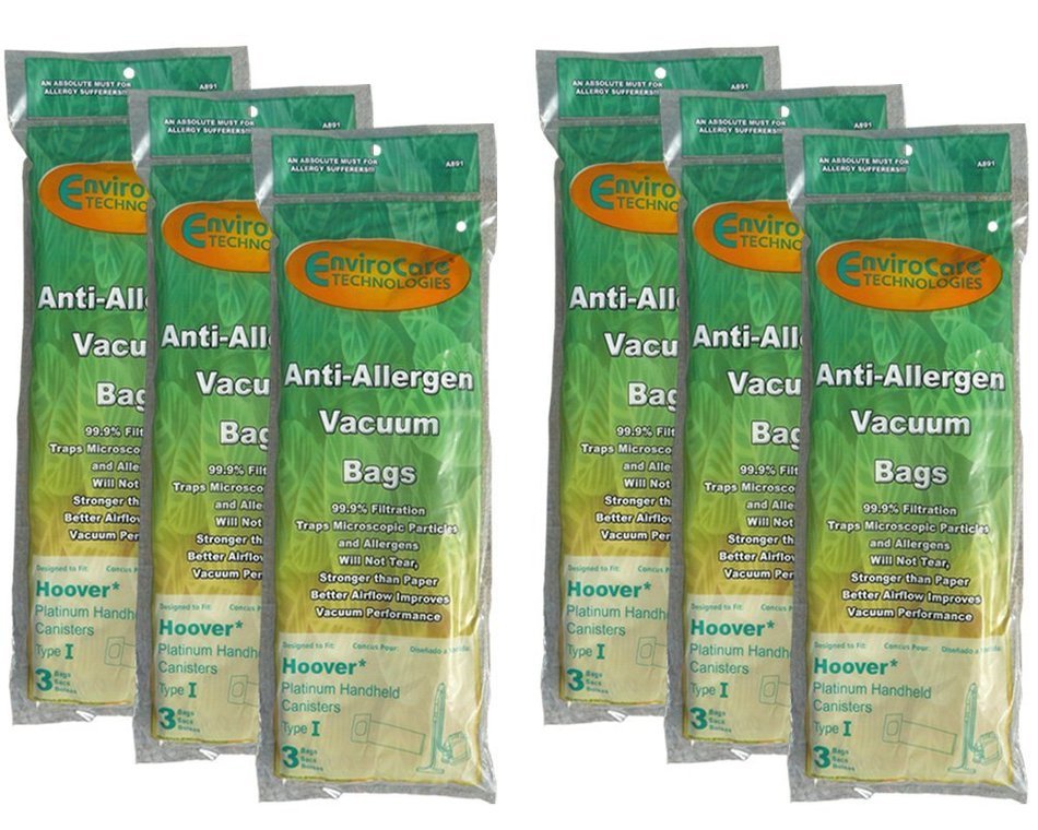 Hoover Type I AH10005 Platinum Canister Vacuum Cleaner Allergen Bags