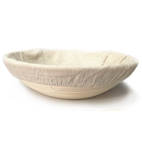 DIAOSnx Oval Bread Proofing Basket come with Linen Liner 8.3 x