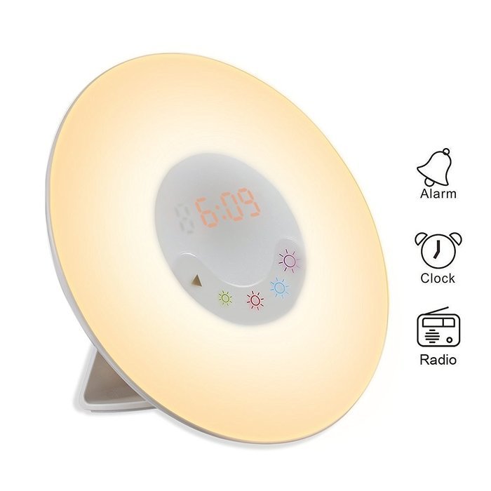 WakeUp Light, Sunrise Simulation Alarm Clock, Nature Night Light, 5