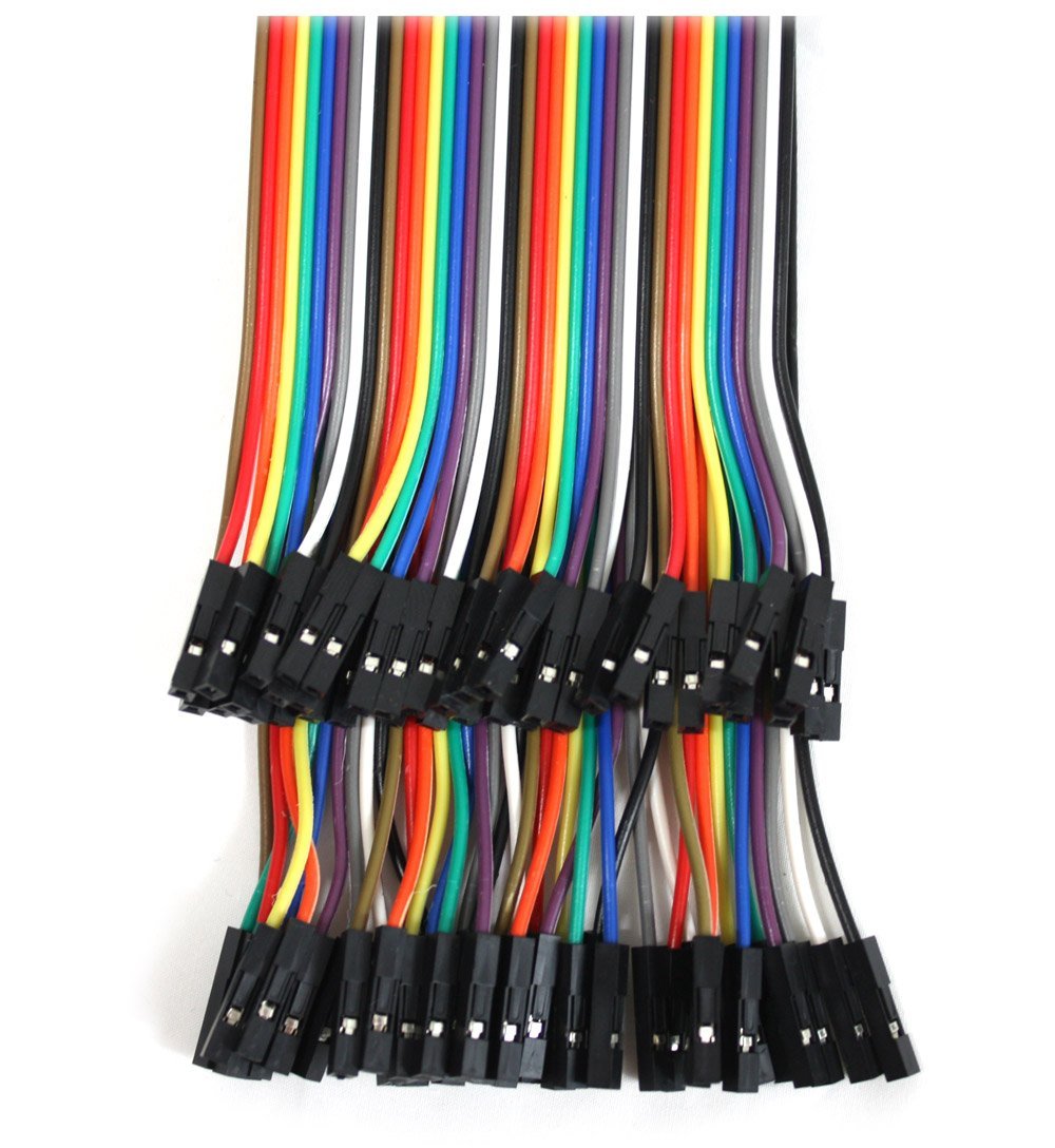 Frentaly® 3X Multicolored 40pin Female to Female Breadboard Jumper Wires Ribbon Cables Kit free