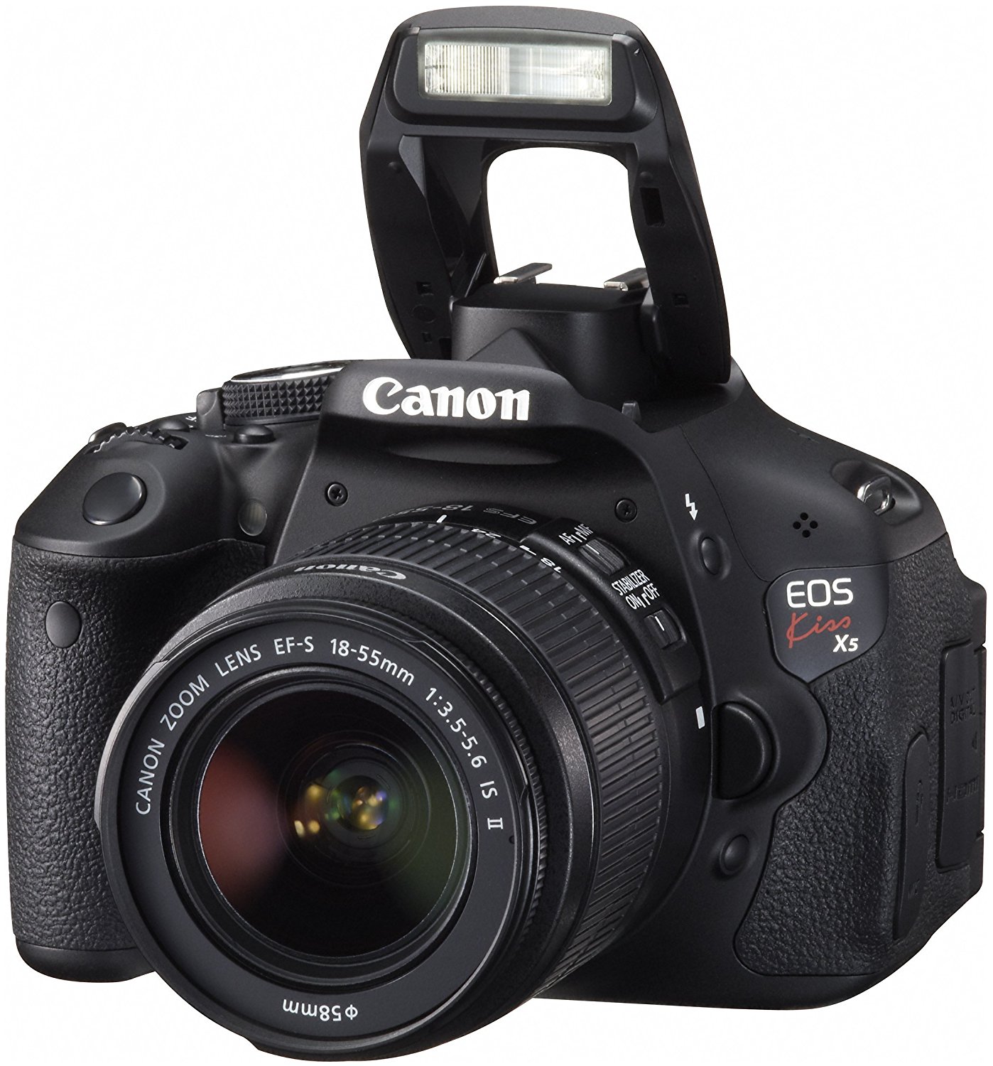 Canon EOS Kiss X5 Digital SLR Camera 2 Lens Kit International Version