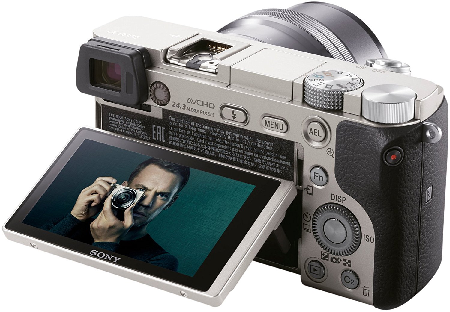 Sony A6000 Interchangeable Lens Digital Camera Silver (24.3MP