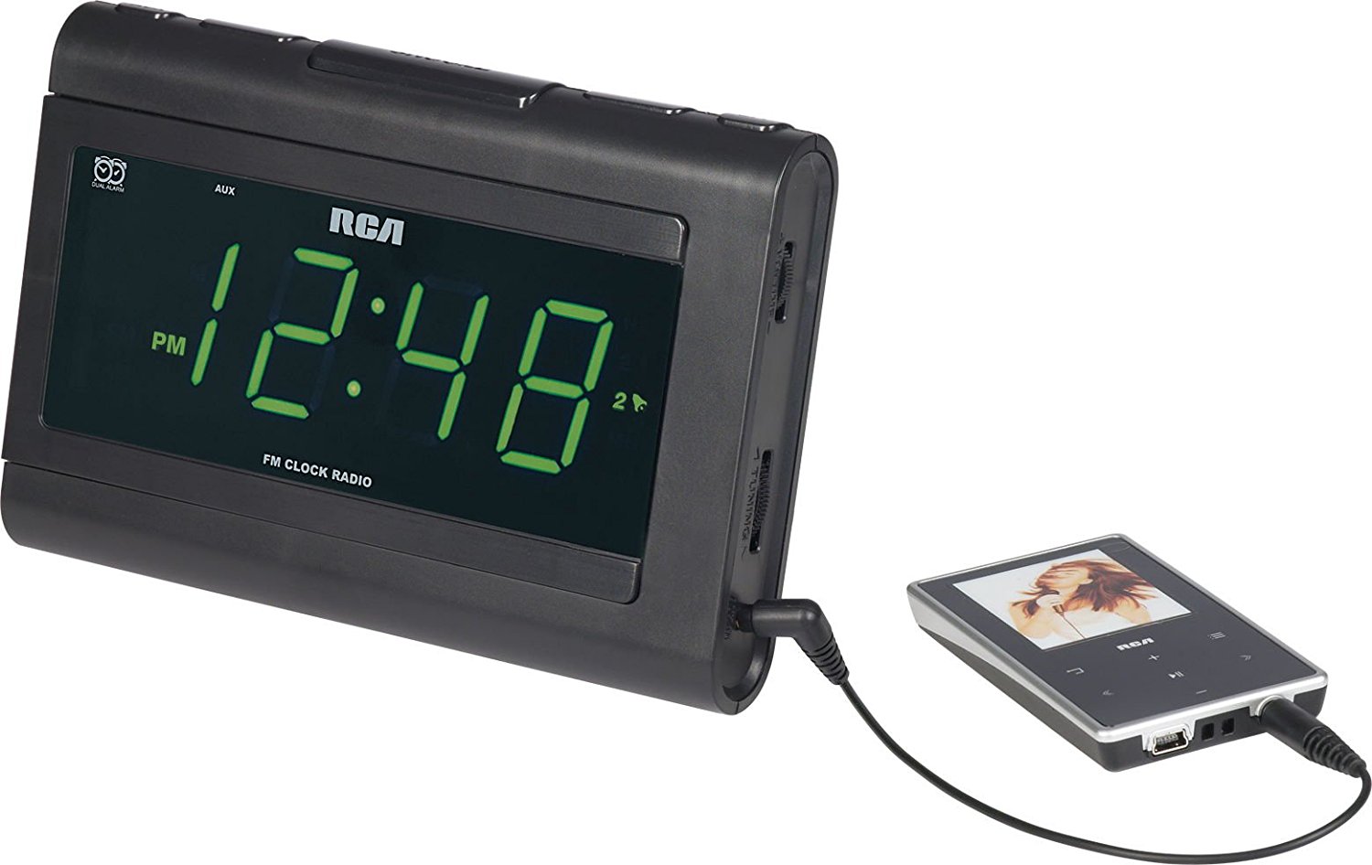 RCA RC141 Dual Wake Clock Radio (Discontinued by Manufacturer) free