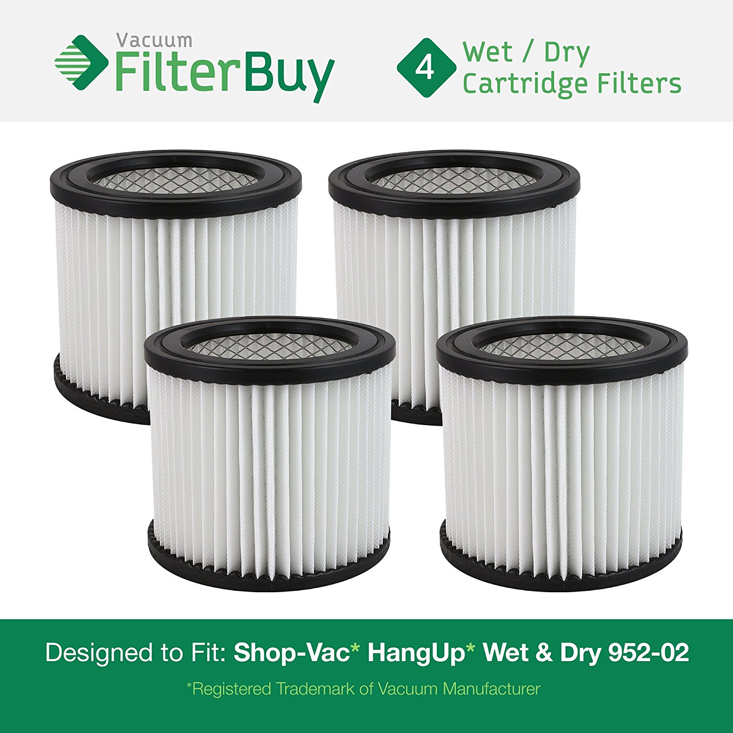 4 ShopVac 9039800, 9039800, 90398 Vacuum Cleaner Filters. Designed