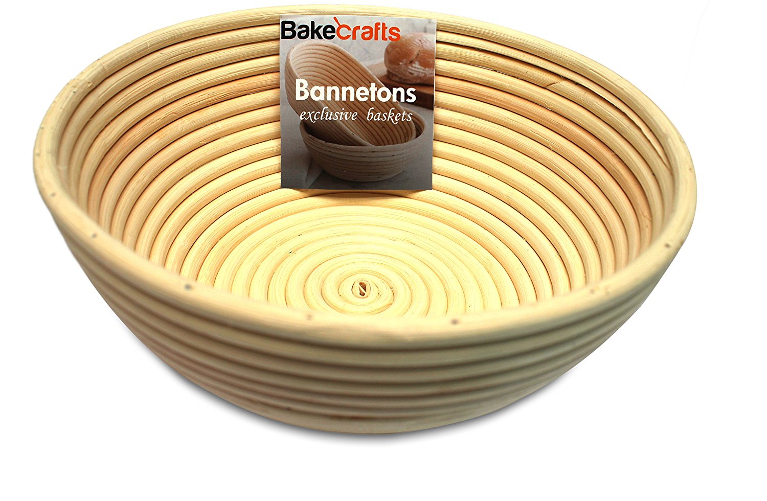 Bakecrafts Handmade Round Botform Proofing Basket Bowl