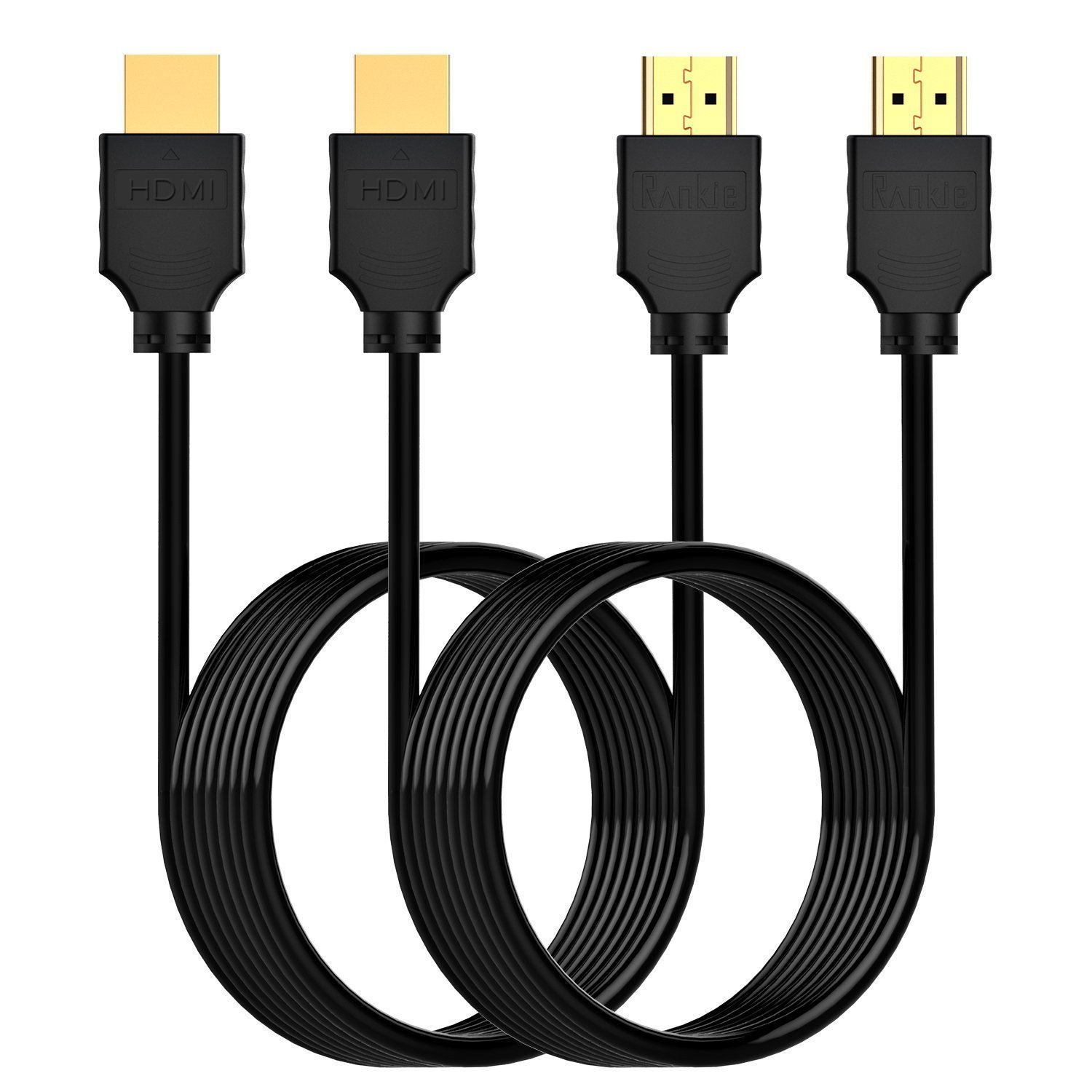 HDMI Cable, 2Pack 10FT Rankie HighSpeed HDMI HDTV Cable Supports